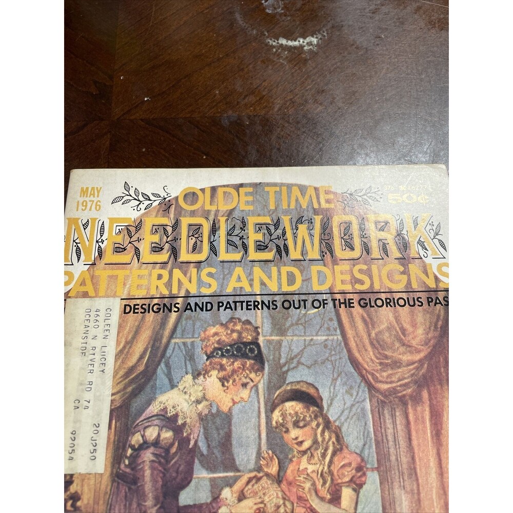 Vintage May 1976 Magazine Olde Time Needlework Patterns And Designs - Picture 2 of 12